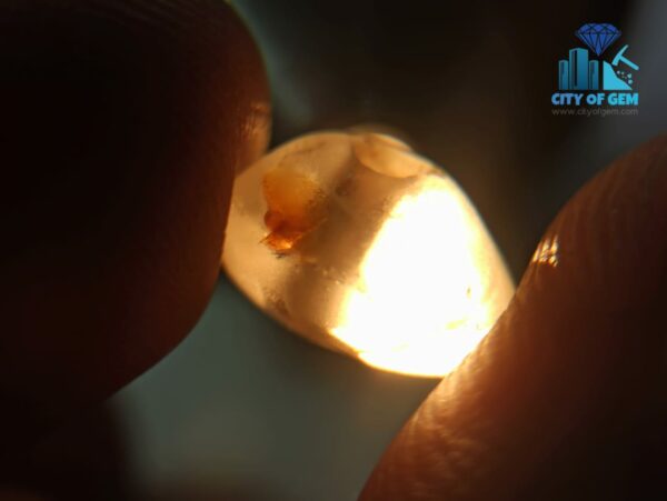 Ancient Natural White Sapphire Mukkaru Bead From A Place Where Mukkaru Poeple Lived In Sri Lanka