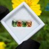 Natural Green Zircon & Orange Zircon Gemstones For Jewelry Design