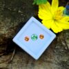 Natural Green & Orange Zircon Gemstones For Jewelry Design