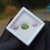 Ceylon Natural Green Zircon & Pink Sapphires Gemstones For Jewelry Design