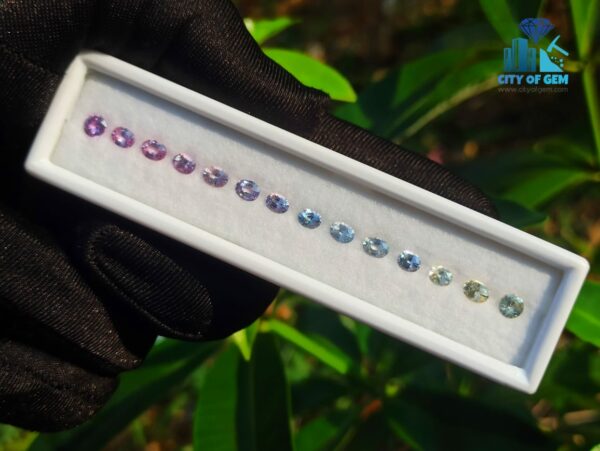 Ceylon Natural Pink To Yellow Color Range Sapphire Collection For Jewelry Design