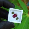 Ceylon Natural Rhdolite Garnet & Green Zircon Gemstones For Jewelry Design