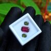 Ceylon Natural Rhdolite Garnet & Green Zircon Gemstones For Jewelry Design