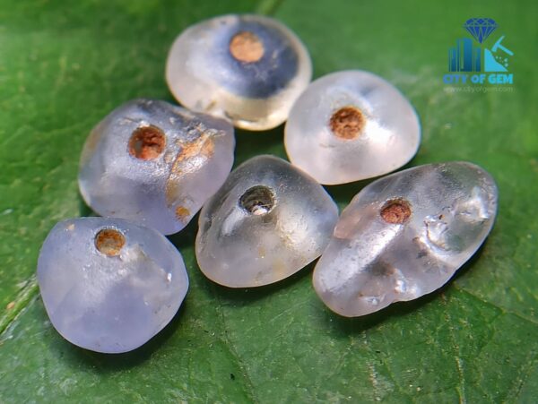 Ancient Natural Sapphire Mukkaru Beads