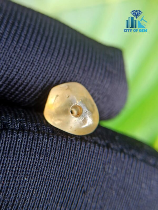 Ancient Natural White & Light Blue Sapphire Mukkaru Beads