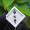 Natural Green Zircon, Gray Spinel & Rhodolite Garnet Gemstones For Jewelry Design