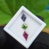 Natural Green Zircon, Gray Spinel & Rhodolite Garnet Gemstones For Jewelry Design