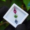 Natural Green Zircon, Gray Spinel & Rhodolite Garnet Gemstones For Jewelry Design