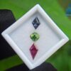 Natural Green Zircon, Gray Spinel & Rhodolite Garnet Gemstones For Jewelry Design