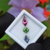 Natural Green Zircon, Gray Spinel & Rhodolite Garnet Gemstones For Jewelry Design
