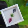 Natural Green Zircon, Gray Spinel & Rhodolite Garnet Gemstones For Jewelry Design