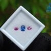 Natural Blue Sapphire & Pink Sapphire Pair Gemstones for Jewelry Design