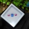 Natural Blue Sapphire & Pink Sapphire Pair Gemstones for Jewelry Design