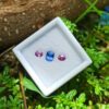 Natural Blue Sapphire & Pink Sapphire Pair Gemstones for Jewelry Design