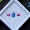 Natural Blue Sapphire & Pink Sapphire Pair Gemstones for Jewelry Design