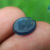 Natural Carved Blue Glass from Galpaya ancient mukakru Deposit