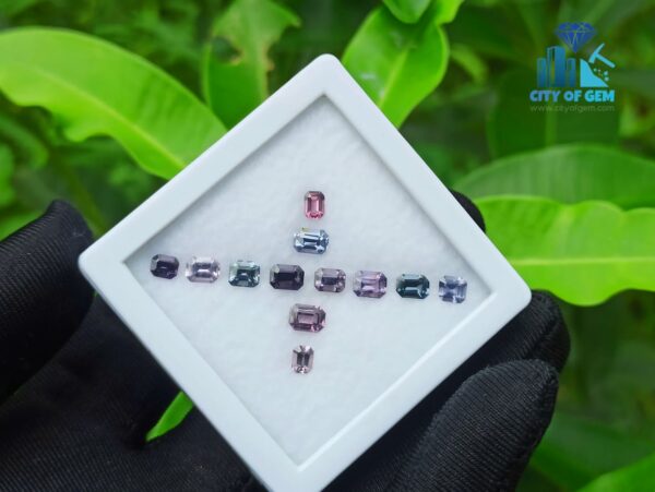 Natural Spinel Octagon Gemstones Collection For Jewelry Design