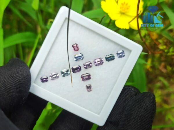 Natural Spinel Octagon Gemstones Collection For Jewelry Design
