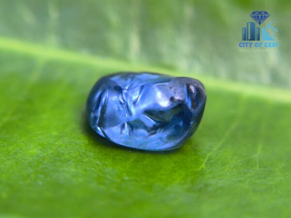 Ancient Natural Blue Sapphire Mukkaru Bead