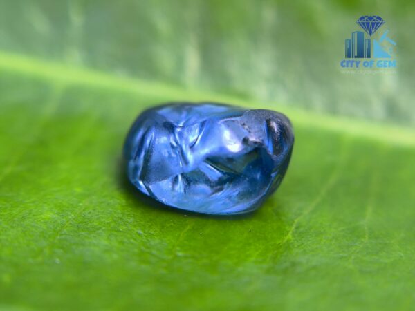 Ancient Natural Blue Sapphire Mukkaru Bead