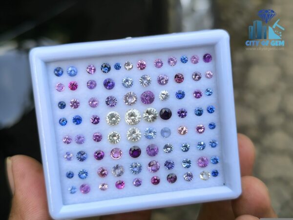 Natural Sapphire Round Collection for Jewelry Design