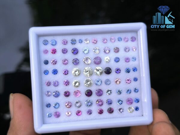 Natural Sapphire Round Collection for Jewelry Design