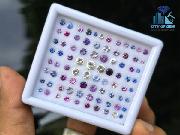 Natural Sapphire Round Collection for Jewelry Design