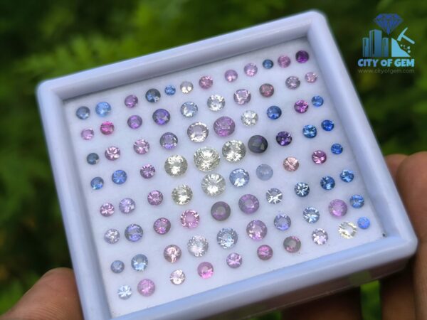 Natural Sapphire Round Collection for Jewelry Design