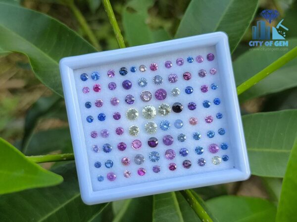 Natural Sapphire Round Collection for Jewelry Design
