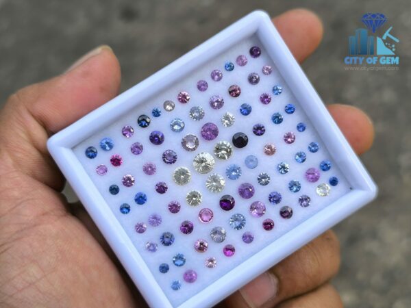 Natural Sapphire Round Collection for Jewelry Design