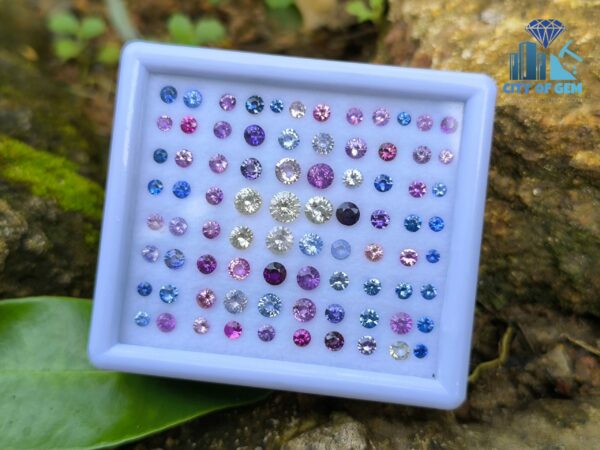 Natural Sapphire Round Collection for Jewelry Design