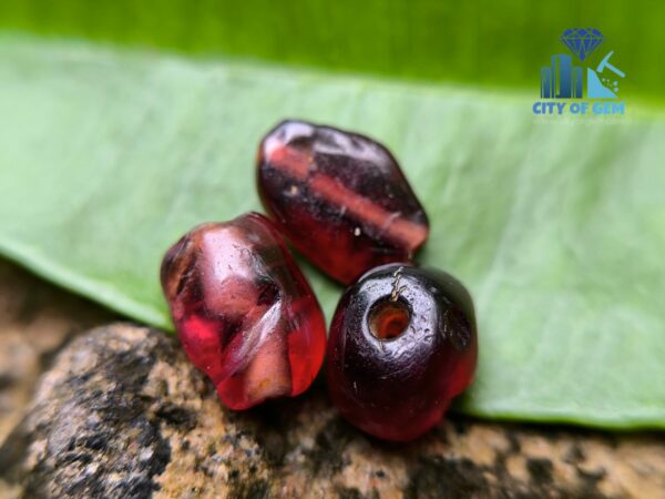 Ancient Natural Garnet Mukkaru Beads