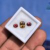 Ceylon Natural Garnet Pair & Yellow Zircon for Jewelry Designs