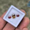 Ceylon Natural Garnet Pair & Yellow Zircon for Jewelry Designs
