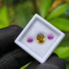 Ceylon Natural Pink Sapphire Pair & Yellow Zircon for Jewelry Designs