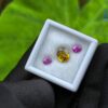 Ceylon Natural Pink Sapphire Pair & Yellow Zircon for Jewelry Designs