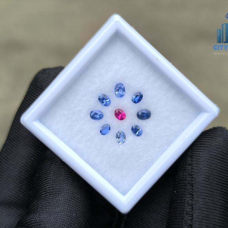 Ceylon Natural Ruby & Blue Sapphires Collection for Jewelry Designs