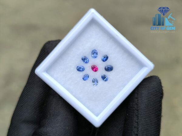 Ceylon Natural Ruby & Blue Sapphires Collection for Jewelry Designs