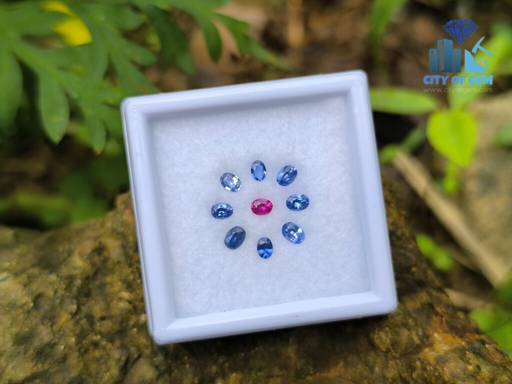 Ceylon Natural Ruby & Blue Sapphires Collection for Jewelry Designs