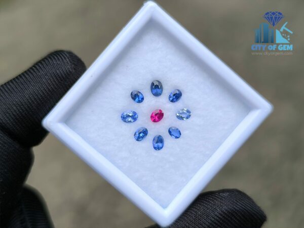 Ceylon Natural Ruby & Blue Sapphires Collection for Jewelry Designs