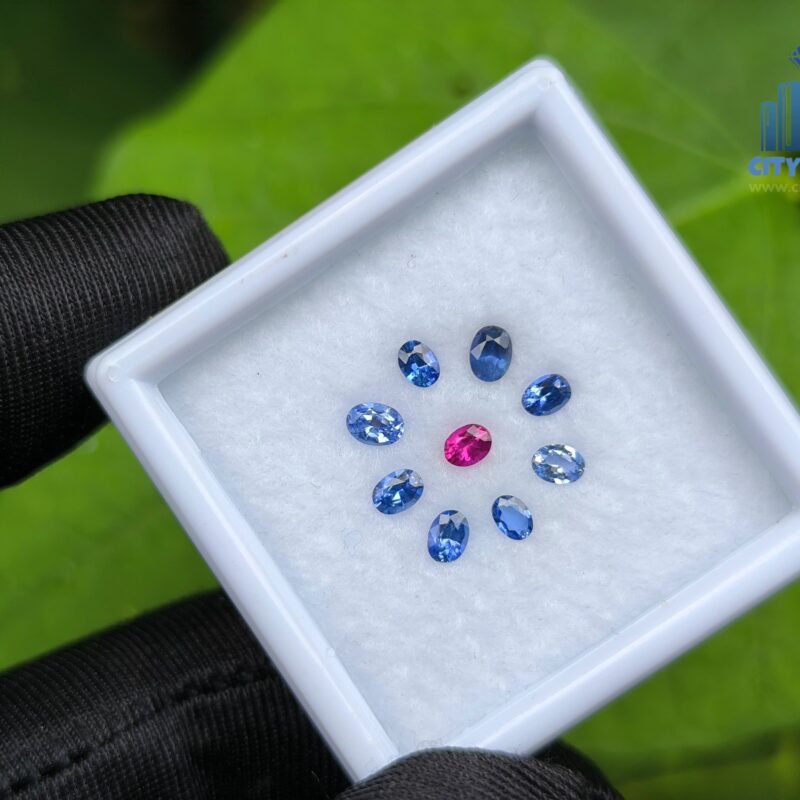 Ceylon Natural Ruby & Blue Sapphires Collection for Jewelry Designs