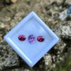 Ceylon Natural Purple Sapphire and Red Garnet Oval Pair for Jewelry Designs
