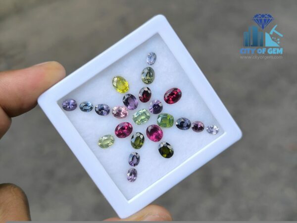 Ceylon Natural Spinel, Zircon, Garnet Mix Color Collection for Jewelry Designs