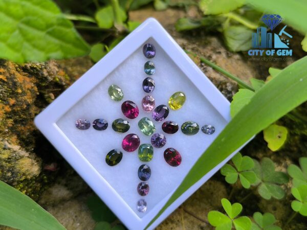 Ceylon Natural Spinel, Zircon, Garnet Mix Color Collection for Jewelry Designs