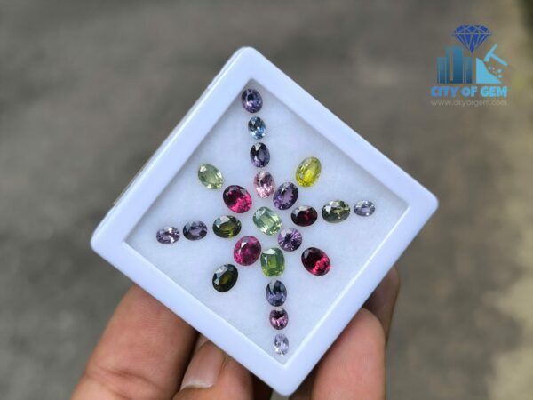 Ceylon Natural Spinel, Zircon, Garnet Mix Color Collection for Jewelry Designs
