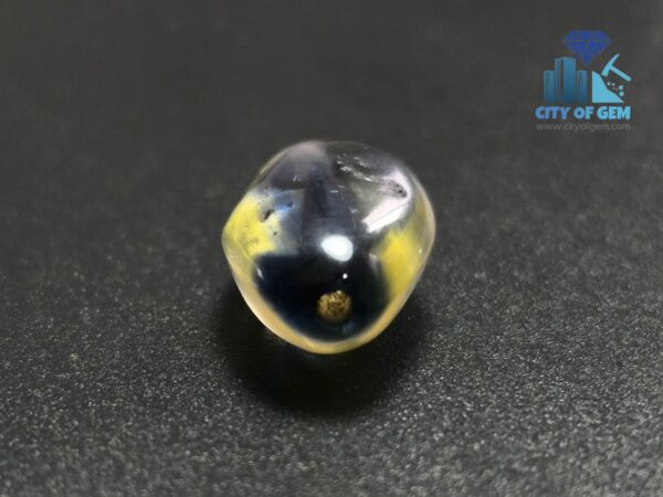 Ancient Natural Bi-color Sapphire Mukkaru Bead - Uncommon Bead wedding stone