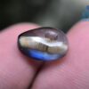 Ancient Natural Bi-color Sapphire Mukkaru Bead - Uncommon Bead wedding stone