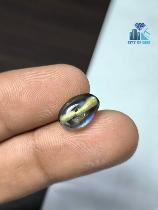 Ancient Natural Bi-color Sapphire Mukkaru Bead - Uncommon Bead wedding stone
