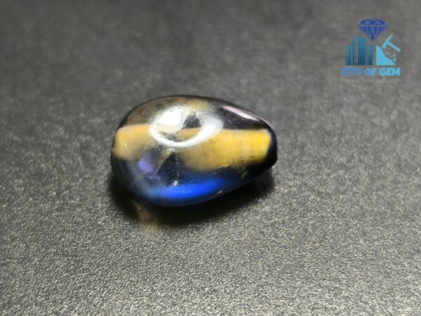 Ancient Natural Bi-color Sapphire Mukkaru Bead - Uncommon Bead wedding stone