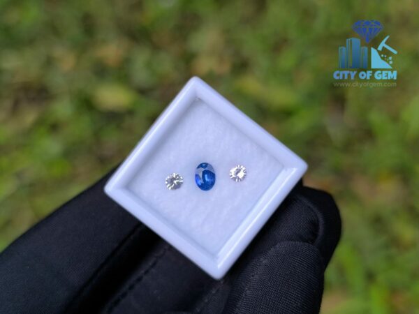 Ceylon Cornflower Blue Sapphire & Light Pink Pair for Jewelry Designs